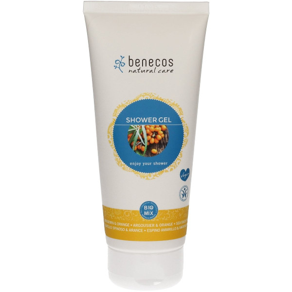 BENECOS Gel de ducha de espino amarillo y naranja